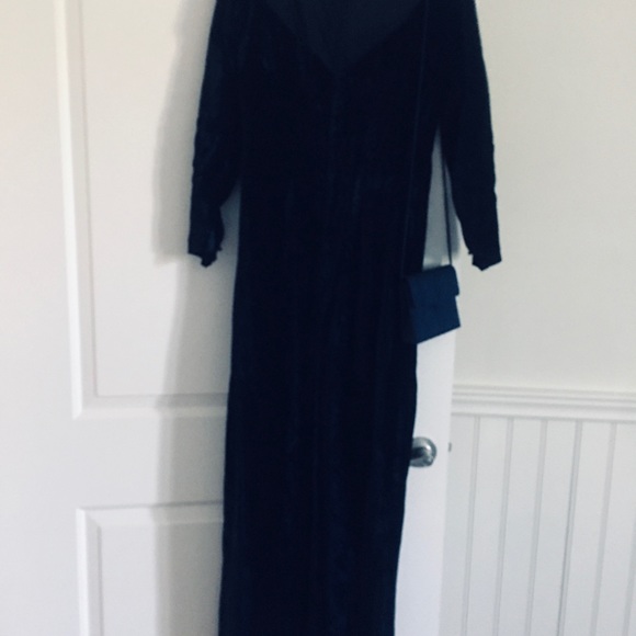 dressmaker created Dresses & Skirts - Dressmaker created midnight blue velvet gown